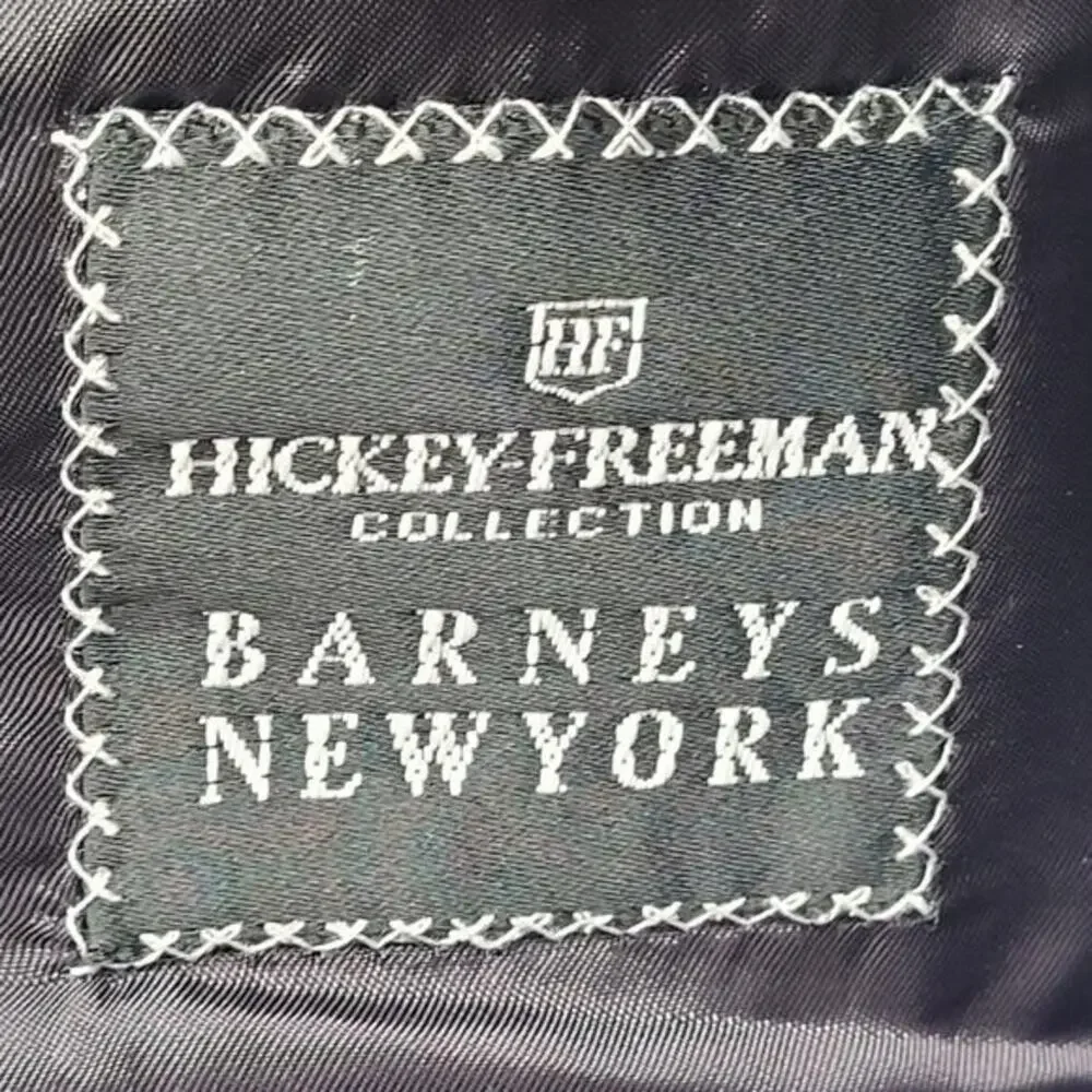 Barneys New York‎ Gray Pin Stripe Two Button Single Breasted Men's Suit Jacket